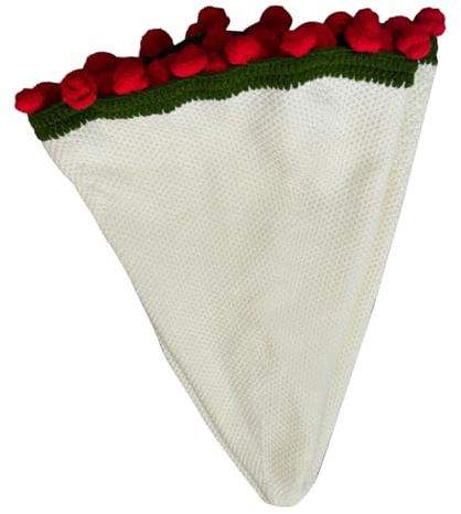 Coperta Di Fiori All'uncinetto - Trapunta Fatta A Mano, Biancheria Da Letto Accogliente | Copertura Per Bouquet A Maglia, Lancio Intrecciato Decorativo Per Divano Letto Dorma Sala Regalo Per Matrimoni