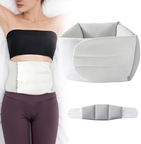 Adjustable Lumbar Support Pillow for Bed, Lower Back Lumbar Support Cushion with Ergonomic Design for Sleeping, Breathable Ice Silk Cotton, 360° Wrap Around for for Side, Back & Stomach Sleepers