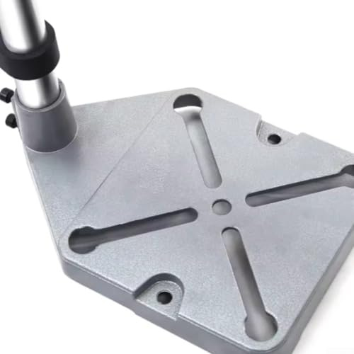 Drill Press Stand for Hand Drill with Heavy Duty Aluminum Base and Fixed Column for Enhanced Stability During Continuous Use