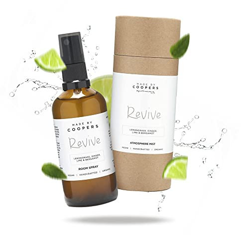 Made by Coopers Spray de habitación, fragancia Revive, ambientador en aerosol para habitación con aceites esenciales de lujo, 100 ml Made by Coopers