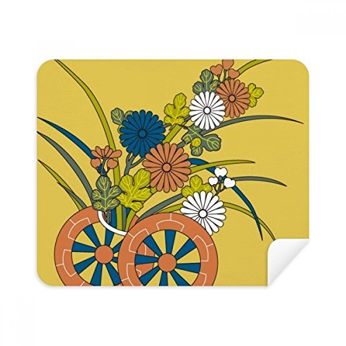 DIYthinker Herbst Japanische Kultur, Blume, Telefon Bildschirmreiniger Gläser Reinigungstuch 2Pcs Suede Fabric