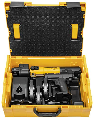 Rems Mini-Press (14V ACC SET M 15+18+22, L-BOXX, Presszangen, mit 2 schwenkbaren Monoblock-Pressbacken, kompakte Bauform) 578043 R220