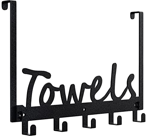 Joyoldelf Türgarderobe, robuste Türhaken mit 5 Haken, Kleiderhaken zur Aufbewahrung von Mänteln, Handtüchern, Hüten, Taschen, Bademänteln