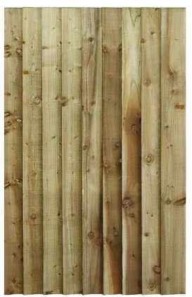 Made to Measure 5ft Wooden Garden Gate, Custom Feather Edge Semi-Braced Flat Top Treated Timber Door for Outdoor Pathway Home Access, MAX 150cm High x MAX 90cm Wide