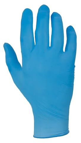 RS PRO Einweghandschuhe aus Nitril puderfrei, lebensmittelecht blau Größe XL, 100 Stück, Packung a 100 Stück