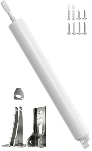 SUS 304 Screen Door Closer, Storm Door Closer, Stainless Steel Construction, 10-Year Service Life, Corrosion-Resistant, Adjustable, Quiet Closing with Hold-Open Function (Suitable for Various Sizes)