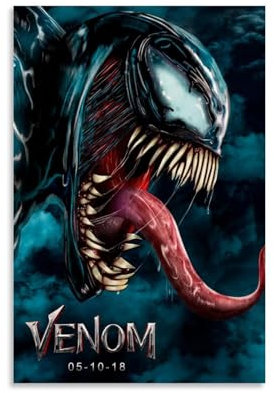 NLiangJi Klassisches Vintage-Film-Poster, Motiv: Venom1, dekoratives Gemälde, Leinwand, Wandposter und Kunstdruck, moderne Familienschlafzimmer-Dekoration, Poster, 30 x 45 cm