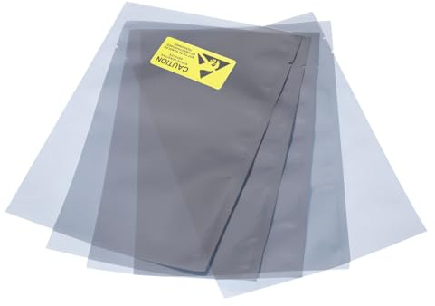 QUARKZMAN Antistatische Beutel mit Antistatischem Aufkleber 50 Stück 4x6 Zoll (10x15 cm) Offene Oberseite für Festplatte HDD SSD