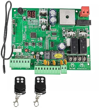 Apricancello Elettrico, 12V/24V Scheda for Automatico Doppi Bracci Apri del Cancello a Battente Scheda di Controllo Pannello di Controllo Intelligente di Centro Sostituire Raccordi Smart & Sturdy(With