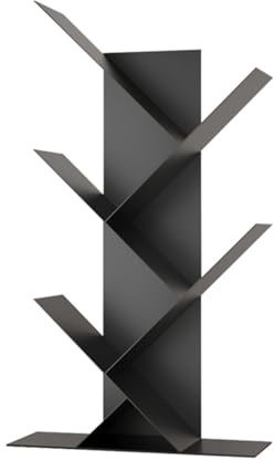 Libreria ad albero - Libreria a forma di albero, libreria da tavolo indipendente, scaffale portaoggetti multiuso in ferro battuto, scaffale portaoggetti multistrato, per esporre libri, riviste