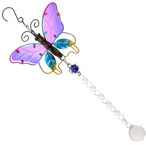 ANDRESLAD Iron Art Crystal Suncatcher Wasserfall-Design Für Garten Und Fenster Farbige Lichtreflexion Kristall-hängedekoration Für Feste Und