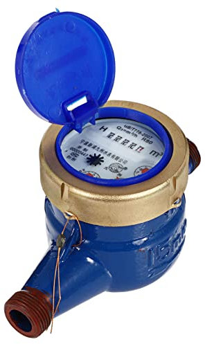 Alipis Wasserzähler Wasseruhr Mit Rotor Korrosionsbeständig Robustes Messgerät Für Gartenwasser Kaltwasser-messung Einfache Montage Inkl Schützendem Kunststoffdeckel Stilvariabel