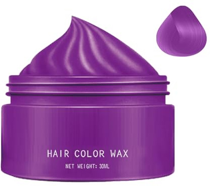 Farbiges Haarwachs - 30 ml Haarfarbwachs, Waschbescheid für Frauen Jugendliche Kinder Club Party Festival Halloween Cosplay