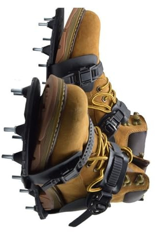 Zapatos de piso epoxi antideslizantes con pinchos, diseño de hebilla ajustable, capacidad de 200 libras, zapatos de trabajo para suelos epoxi