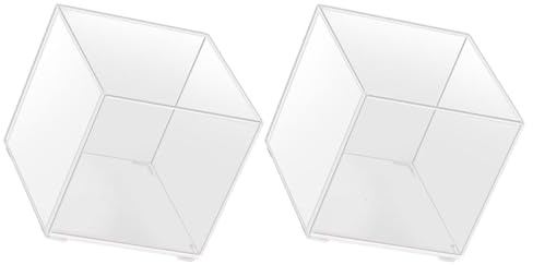 NUOBESTY 2 Stück Großes Wasserpflanzen Gefäße Transparentes DIY Micro Landscape Vessel Pflanzbehälter für Sukkulenten Desktop Hydrokultur Pflanzkübel ohne Erde Pflegeleichtes