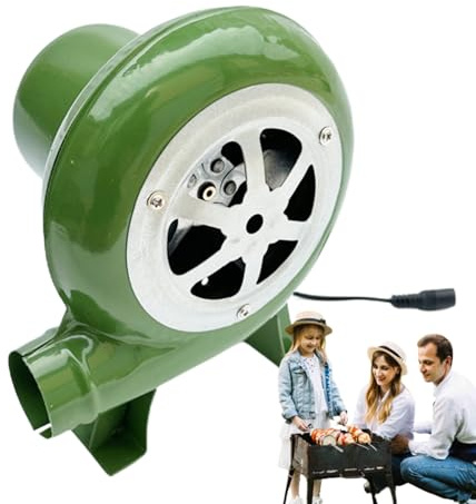 Souffleur AC/DC – Ventilateur électrique à vitesse variable 12 V, outil de souffleur , accessoire de forge de forgeron, ventilateur de cheminée multifonctionnel et robuste | Pour Intérieur Extér