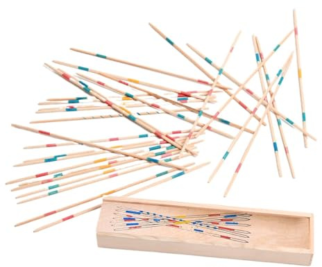 Spielzeug mit Holzstäben – kognitive Übungen für Jugendliche, traditionelles, sortiertes Spiel, wunderschön gefertigte Teile | Fesselnde Konzentrationsförderer, Spielzimmer-Hinterhof-Aktivitäten-Sets