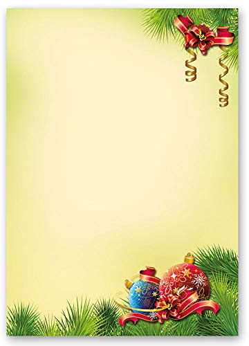 20 Sheets Motif Letter Paper! Christmas Christmas Decorations DIN A4 - Paper-Media