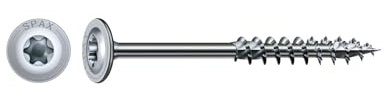 SPAX Holzbauschraube, 8,0 x 200 mm, 50 Stück, T-STAR plus, Tellerkopf, Teilgewinde, 4CUT, WIROX A3J, 251010802005