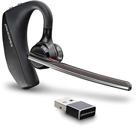 Plantronics - Voyager 5200 UC (Poly) - Bluetooth Single-Ear (Monaural) Headset - Compatible to connect to your PC and/or Mac - Works with Teams, Zoom & more - Noise Canceling