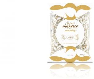 Confetti Maxtris Twist Gusto Classico Bianco Incartati Caramella, CIOCOMANDORLA, 1000 Grammo