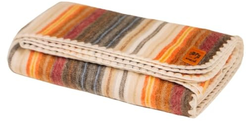 ALPAKITAS Alpaca Wool Blanket - Throw Bed Blanket - Alpaca Blanket - Best Gift & Warm Blanket, Lightweight, Couch Blanket or Camp - Outdoor Blanket - 64 x 45 Inches (White & Brown)