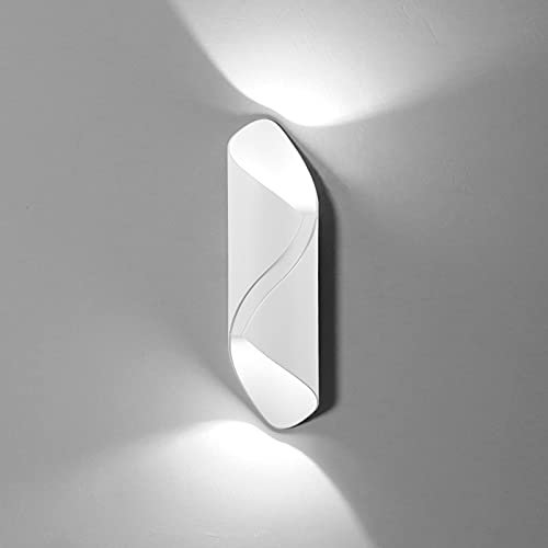 KAWELL 10W Creativo Moderno Applique da Parete LED Lampada da Muro Impermeabile IP65 Alluminio Lampada da Parete LED Interno Esterno per Camera da Letto Bagno Soggiorno Ingresso Scale Corridoio