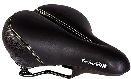 P & P pro cycling Rückenwind 803 Bequemsattel Schwarz/gelb 265 x 210mm
