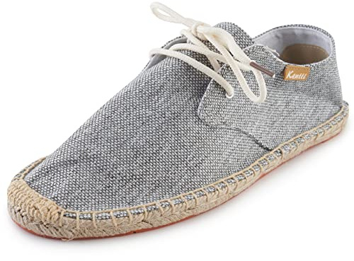 Kentti Homme Classic Comfort Lacets Espadrilles Gris 41 EU
