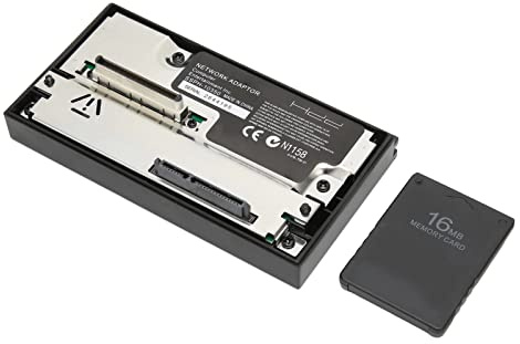 Sxhlseller SATA Interface Network Adapter, Professional HDD Hard Disk Adapter, for PS2 Game Console Host, with 16MB FMCBV1.953 Memory Card, for Traveling, Camping, Climbing
