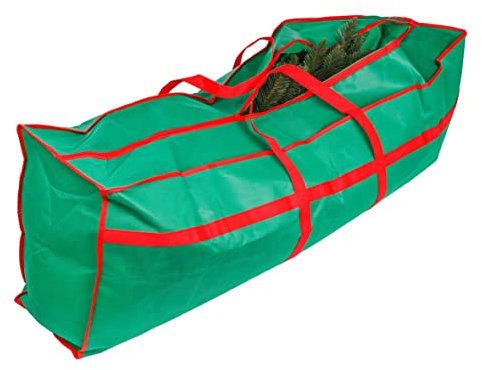 Weihnachtsbaumhülle mit Reißverschluss - 120 x 43 cm - Aufbewahrungstasche für künstliche Tannenbäume bis 210 cm - Kunst Tannen Christ Baum Tasche Sack Hülle