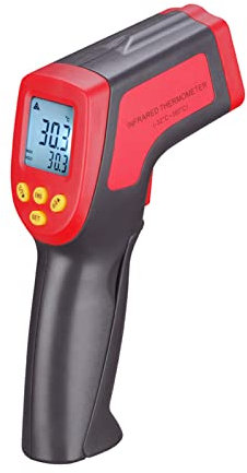 Goolsky Pistolet de mesure de température infrarouge à affichage numérique Thermomètre industriel sans contact avec écran rétroéclairé ℃/℉ commutable (type 1)