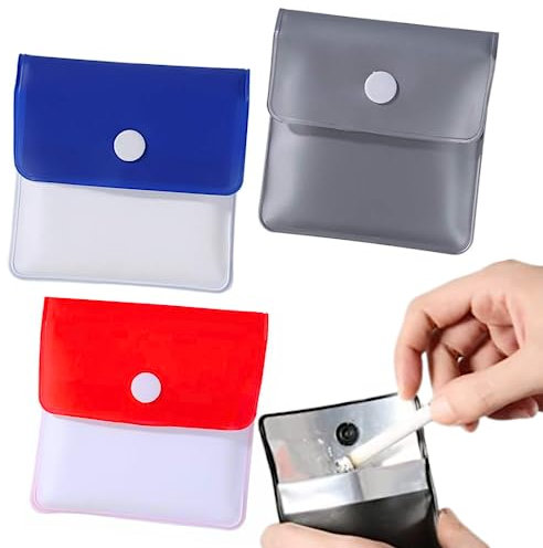 NARAMAKI® 3 Pezzi Posacenere Portatili e Tascabili - per Sigarette - Colori Assortiti - Accessori da Viaggio Portatili - Accessori Per Spiaggia Lido Piscina