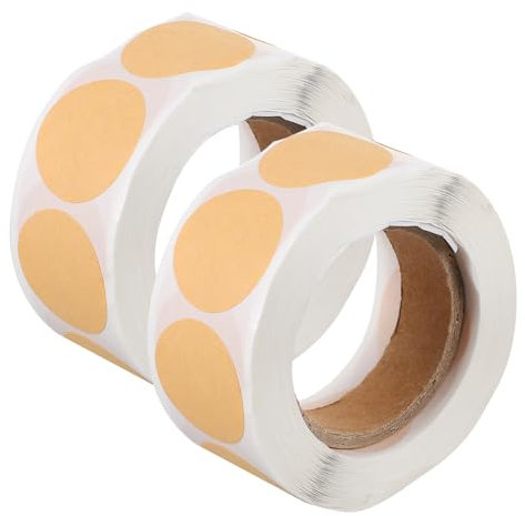 MAGICLULU Runde Kraftpapier Aufkleber 2,5cm Selbstklebend Ablösbar Selbstgemacht Etikettenaufkleber Für Lebensmittel Backen Und Lager Kennzeichnung