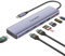 USB C Multiport Adapter, 8-in-1 USB C Hub, USB C Laptop Docking Station With 1 DP 4K@60HZ & 2 HDMI 4K@60HZ, 100W Delivery, 1 * USB 3.2 10Gbps, 1 * USB 2.0, SD/TF Card Slot, Compatable With MacBook Etc
