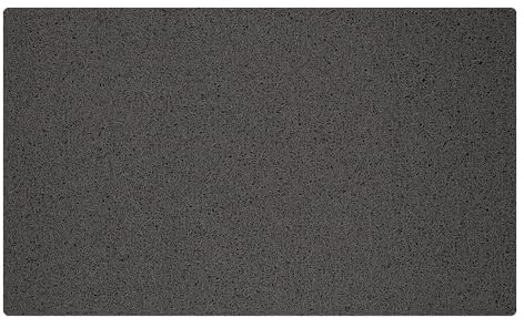 OLIVO.shop - Felpudo de PVC con diseño de rizos rizados, para la entrada exterior, de goma, felpudo para la entrada de rizo de vinilo, alfombra exterior flexible, 45 x 75 cm, 5 colores (gris oscuro)