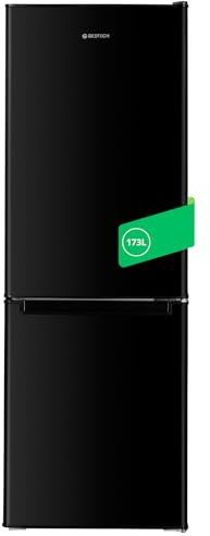 GEDTECH Réfrigérateur combiné congélateur bas 173L GCB173BL - Noir - Hauteur 143cm