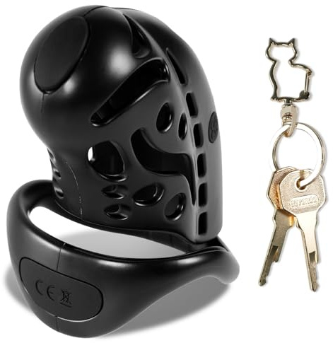Crysore Electro Choc Chastity Cage Hommes avec 9 fréquence Smart Remote Cage de chasteté Hommes avec 3 Penis Rings, Dilator Cock Cage SM Bondage Sex Toys for Male, Couples
