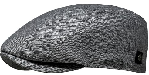 WEROR Herren Schirmmütze Schiebermütze Flatcap Cap Kappe Mütze WEROR-431.1 (L, 58-59, Grau)
