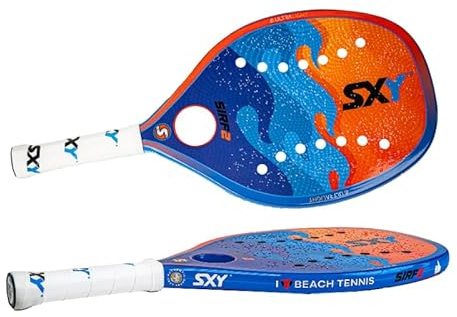 Blue Sirf 2 (2nd Generation) Sexy Brand Beach Tennis Paddle - Perfect for Beginners to Advanced Players - 1 Paddle -