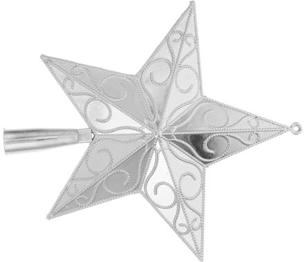 BCOATH Weihnachtsbaumspitze Aus Kunststoff Mit Echtem Wolkenmotiv 1 Stück Sternförmige Baumkronendekoration Weihnachtsbaumspitze Stern-Requisite Festliche Verzierung