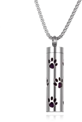 Aromatherapy Essential Oil Diffuser Locket Necklace, Stainless Steel Cylindrical Filigree Cage, Includes Refill Pads, Code: 8381858-4.3