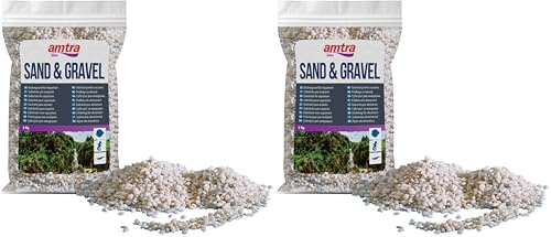 Amtra Gravel Noa pour Aquariophilie Moyen, 2 kg (Lot de 2)
