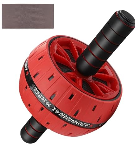 Bauchrad – vielseitig einsetzbar, Bauchtrainer Roller mit Kniepolster | Ab Maschine für Männer Frauen, Fitnessgeräte für Core Workout, Ab Wheel Ab Wheel Roller Bauchrad Übungsrad
