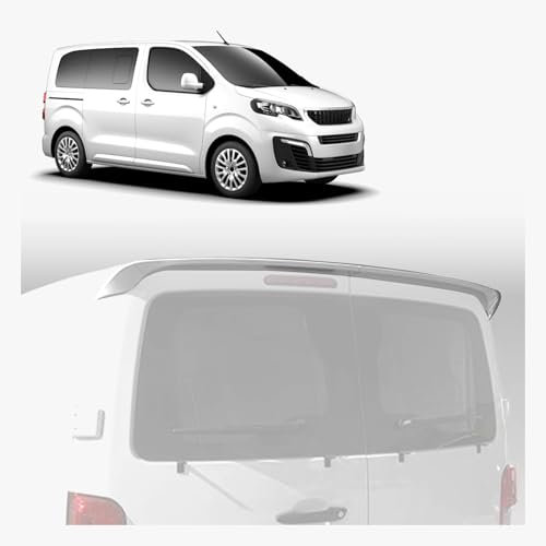 CHROMEMASTER | Dachspoiler Heckspoiler Kompatibel mit Peugeot Traveller 2016+; Auto Zubehör - Spoiler für Auto; Polyurethan; Zum Lackieren; Montagemethode: Klebstoff | Optisches Autotuning; ABE