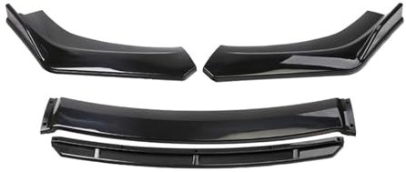 Front Spoiler Lippe Universal Front Bumper Spoiler Lippen Auto Stoßstange Lip Schutz Kinn Diffusor Body Kits Auto Externes Zubehör(Black with black)