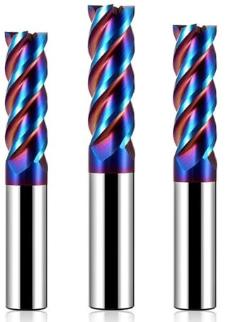Milling Cutter Alloy Coating Tungsten Steel Tool Cnc Maching Hrc70 End Mill Top Milling Cutter Kit Milling Machine Tools(1PCS/3.5x9Cx4Dx50L)