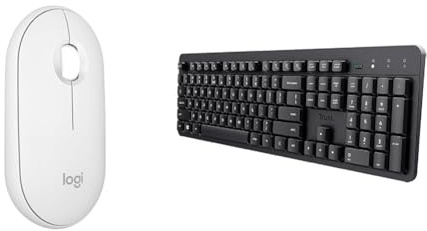 Logitech Pebble Mouse 2 & Trust Ody II Silent Wireless Keyboard,