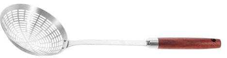BIUDECO Colador De Acero Inoxidable Para Ollas Calientes Cuchara Coladora De Cocina Utensilio Para Pasta y Frituras Mango Resistente Para Uso Diario El Hogar