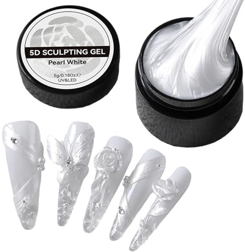 Gel de Modelage pour Ongles, Gel Dur Non Collant pour Nails, Manucure Longue Tenue Décor Beauté Charmant, Modelage Et Conception D'extensions Pour Embellir Les Ongles